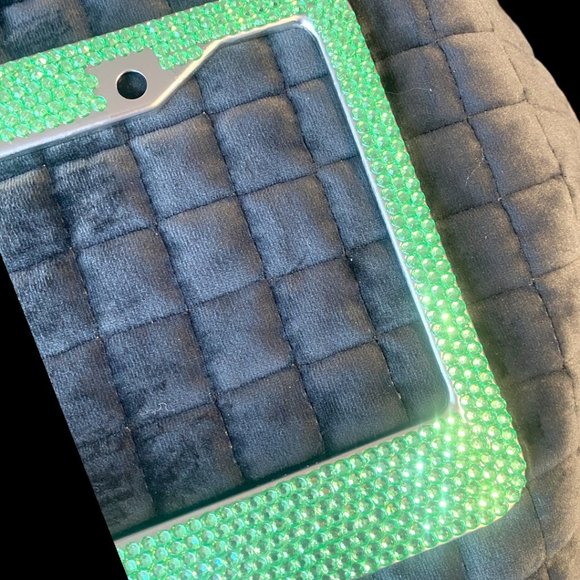 SET OF 2 RHINESTONE LICENSE PLATE COVERS (NEW) - Picture 3 of 5